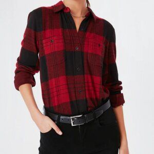 Legend Sweater Shirt - Red & Black Plaid - XL